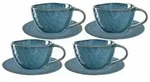 Leonardo MATERA Cappuccino Set blau 8-teilig