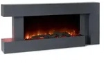 KlarsteinStudio Light & Fire 2 Smart Kamin 1000/2000W MDF WiFi-SteuerungDunkelgrau