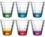 Leonardo Trinkglas OPTIC 6 St&uuml;ck sortiert 215 ml violett