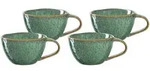 Leonardo MATERA Keramiktasse 290 ml gr&uuml;n 4er Set