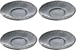 Leonardo Keramikuntertasse MATERA 4er-Set 15 cm anthrazit