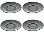 Leonardo MATERA Espressountertasse 11 cm anthrazit 4er Set