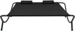 vidaXL Garten-Sonnenliege Stoff Schwarz