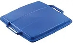 Durable Abfalleimer DURABIN FLIP VEH2012031 52x61x49cm grau/blau