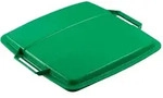 Durable Abfalleimer DURABIN FLIP VEH2012032 52x61x49cm grau/gr&uuml;n