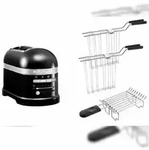 KitchenAid Set 2, 2-Scheiben Toaster Artisan 5KMT2204 Onyx Schwarz