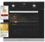 Exquisit Einbaubackofen EBE76-9-H-020 inox | Energieeffizienzklasse A | 75,6 l
