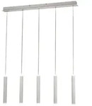 Fabas Luce Prado 5-flammige Pendelleuchte - 33W dimmbare LED - Mattwei&szlig;es lineares
