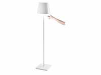 Zafferano Poldina Pro XXL Weiß wiederaufladbare und dimmbare LED-Lampe 150cm