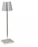 Zafferano Poldina Pro Micro Polished Chrome LED-Tischleuchte, wiederaufladbar und