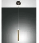 Einzelne Messing-Pendelleuchte Prado von Fabas Luce - 6,5 W dimmbare LED, modernes