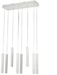 Fabas Luce Prado 8-flammige Pendelleuchte - 52W dimmbare LED - Mattwei&szlig;es lineares