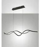 Sinuo LED-Pendelleuchter 36W schwarz 3666-45-101 Fabas Luce