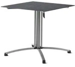 Sieger 5330-20 Gastro-Tisch, Polytec 80 x 80 cm, graphit, Schiefer anthrazit