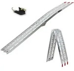 TRUTZHOLM 1x Auffahrrampe klappbar 228 cm Traglast 340 kg Alu gelocht Rampen