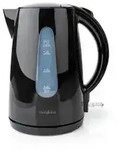 Nedis Wasserkocher - 1.7 l - Plastik - Schwarz - Um 360 Grad drehbar - Verdecktes