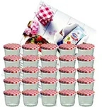 25er Set Sturzglas 230 ml Marmeladenglas Einmachglas Einweckglas To 82 rot...