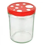 50er Set Marmeladenglas 435ml Einmachglas TO82 Fliegenpilz Deckel Rezeptheft