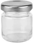 100er Set Sturzglas 53 ml To 43 silberner Deckel incl. Diamant Gelierzauber
