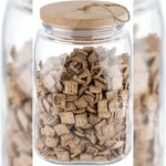 APS Vorratsglas/Aufbewahrungsglas -WOODY-14 x 14 cm, H: 21,5 cm
