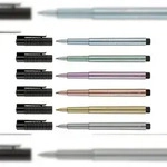 Faber Castell Tuschestift Pitt Artist Pen blue metallic