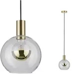Paulmann Neordic Pendelleuchte Esben E27 max. 20W Klar Messing geb&uuml;rstet...