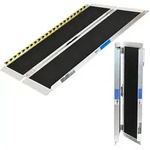 Baumarktplus TRUTZHOLM Rollstuhlrampe 122 cm Traglast 272 kg Alu klappbar Antirutsch
