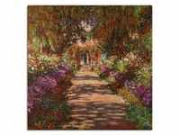 ARTland Leinwandbilder Wandbild Bild auf Leinwand Weg in Monets Garten in...
