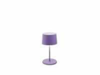 Zafferano Olivia pro mini Lilac LED-Tischleuchte, wiederaufladbar und dimmbar
