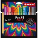 STABILO&reg; 6824-1-20 Pen 68 ARTY Premium-Filzstift - 24er Kartonetui sortiert