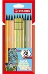 STABILO Premium-Filzstift Pen 68 Soft colors, 10er Kartonetui