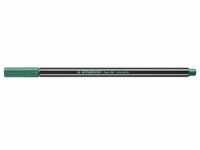 STABILO Fasermaler Pen 68 metallic grün, Kappe aufsteckbar, Strichstärke: 1,4 mm,