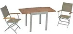 Merxx Naxos Set 3tlg., 2 Klappsessel, 1 AZ-Tisch 65 (130) x 65 cm,