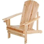 Outsunny - Adirondack Gartenstuhl - 72,5B x 97T x 93H cm - natur