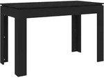 vidaXL Esstisch Schwarz 120x60x76 cm Holzwerkstoff