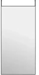 vidaXL T&uuml;rspiegel Schwarz 50x100 cm Glas und Aluminium