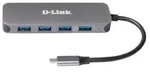 D-Link DUB-2340 USB-C auf 4-Port USB Hub mit Power Delivery