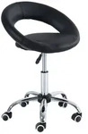 HOMCOM - Rollhocker - 50 x 54 x (66-78) cm - schwarz