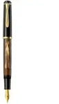 Pelikan M200, Schwarz, Braun, Gold, Marmorfarbe, Integriertes Bef&uuml;llsystem, Harz,