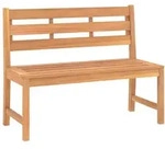 vidaXL Gartenbank 114 cm Massivholz Teak