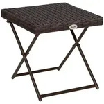Outsunny - Beistelltisch - 40Lx40Wx40Hcm - Braun