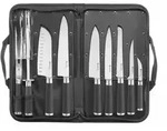 HENDI Messerset, 9-teilig, Schwarz, 445x260x(H)65mm