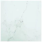 vidaXL Tischplatte Wei&szlig; 70x70 cm 6 mm Hartglas in Marmoroptik