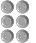 Ritzenhoff & Breker DOPPIO Milchkaffee Untertasse 17 cm grau 6er Set