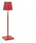 Zafferano Poldina Pro Micro Red wiederaufladbare und dimmbare LED-Tischleuchte mit