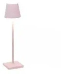 Zafferano Poldina Pro Micro Pink LED-Tischleuchte, wiederaufladbar und dimmbar mit