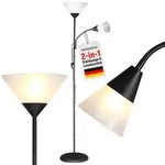 Monzana Stehleuchte `Alissa` in schwarz