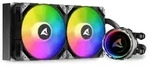 Cooler Sharkoon S80 RGB 2 L&uuml;fter schwarz AiO-Wasserk&uuml;hlung