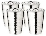 EDZARD 4er Set Silberbecher Trinkbecher Becher Mido, geh&auml;mmert, edel...