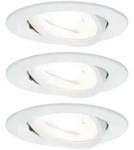 Paulmann LED Einbauleuchte Nova Basisset schwenkbar rund 84mm 50&deg; GU10 3x6,5W